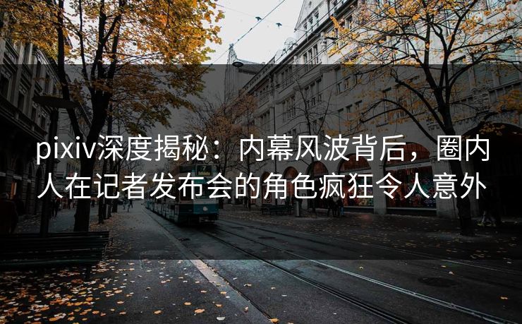 pixiv深度揭秘：内幕风波背后，圈内人在记者发布会的角色疯狂令人意外